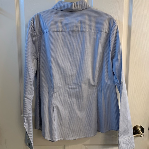 Kim Rogers pinstripe blouse XL - Picture 3 of 3